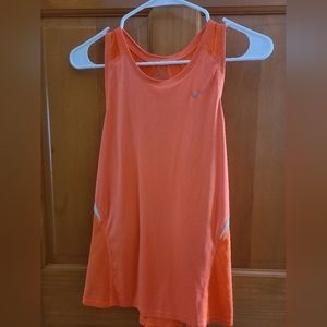 Nike Women's Dri-Fit Racer Back Tank Size Large Orange